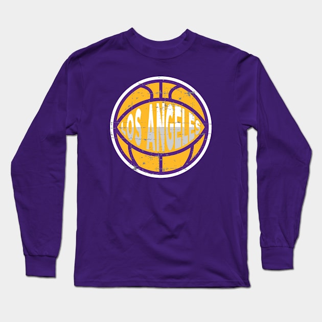 Los Angeles Basketball 3 Long Sleeve T-Shirt by HooPet